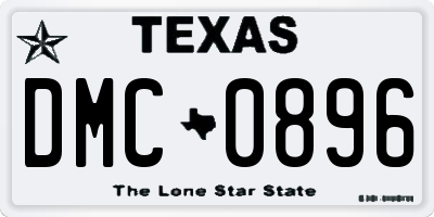 TX license plate DMC0896