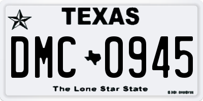 TX license plate DMC0945