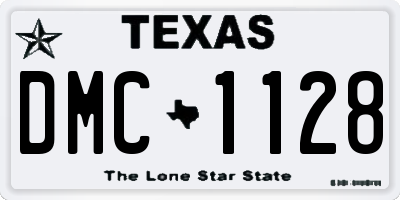 TX license plate DMC1128