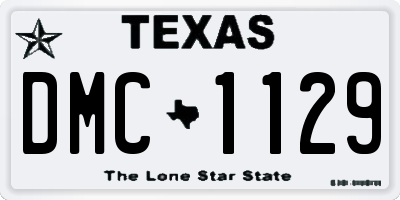 TX license plate DMC1129