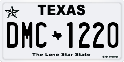 TX license plate DMC1220