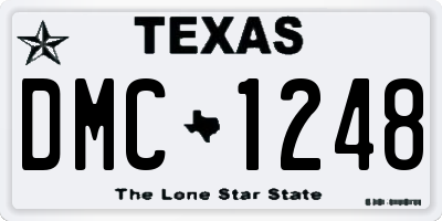 TX license plate DMC1248