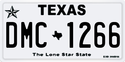 TX license plate DMC1266