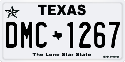 TX license plate DMC1267