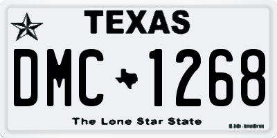 TX license plate DMC1268