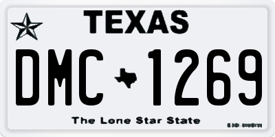 TX license plate DMC1269