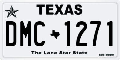 TX license plate DMC1271