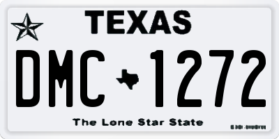TX license plate DMC1272