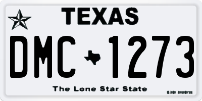 TX license plate DMC1273