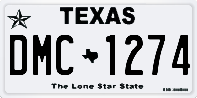 TX license plate DMC1274