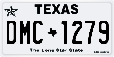 TX license plate DMC1279