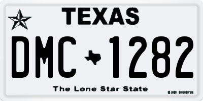 TX license plate DMC1282