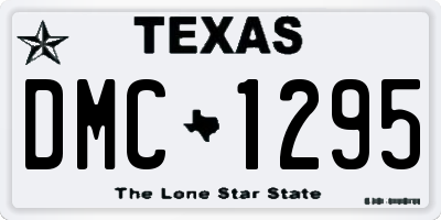 TX license plate DMC1295