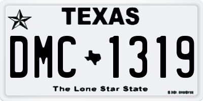 TX license plate DMC1319