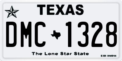 TX license plate DMC1328