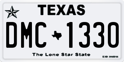 TX license plate DMC1330