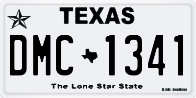 TX license plate DMC1341