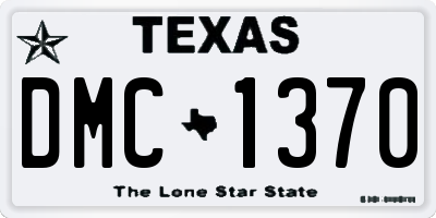 TX license plate DMC1370