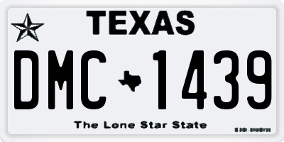 TX license plate DMC1439