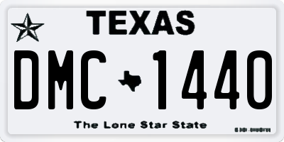 TX license plate DMC1440