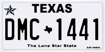 TX license plate DMC1441