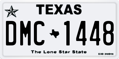 TX license plate DMC1448