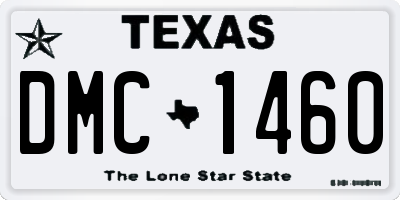 TX license plate DMC1460