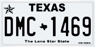 TX license plate DMC1469