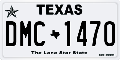 TX license plate DMC1470