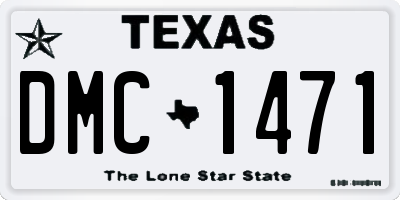 TX license plate DMC1471