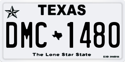 TX license plate DMC1480