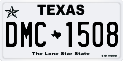 TX license plate DMC1508