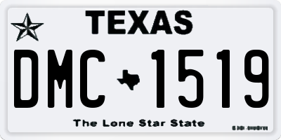 TX license plate DMC1519