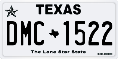 TX license plate DMC1522