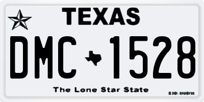 TX license plate DMC1528