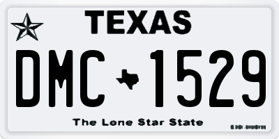 TX license plate DMC1529