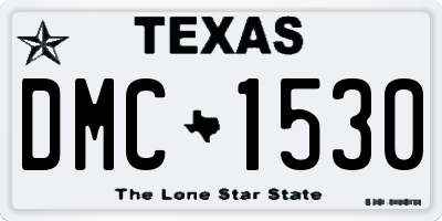 TX license plate DMC1530