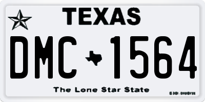 TX license plate DMC1564