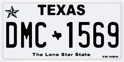 TX license plate DMC1569