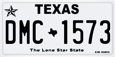 TX license plate DMC1573