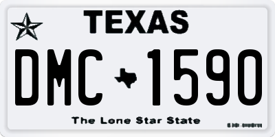 TX license plate DMC1590