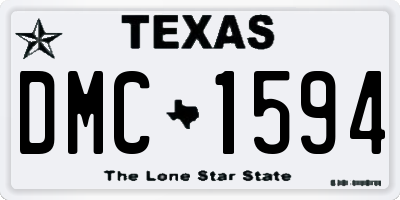 TX license plate DMC1594