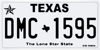 TX license plate DMC1595