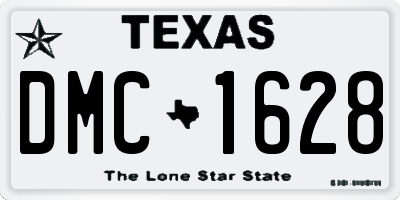 TX license plate DMC1628