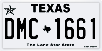 TX license plate DMC1661