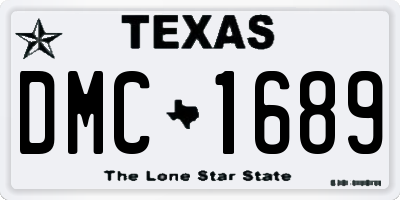 TX license plate DMC1689