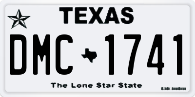TX license plate DMC1741