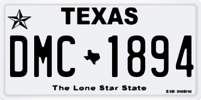 TX license plate DMC1894