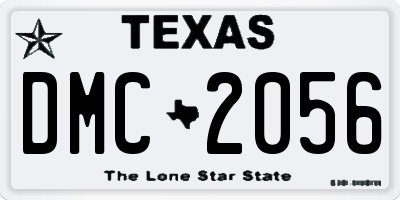 TX license plate DMC2056