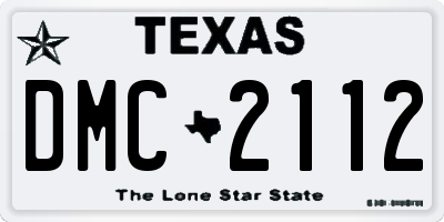 TX license plate DMC2112